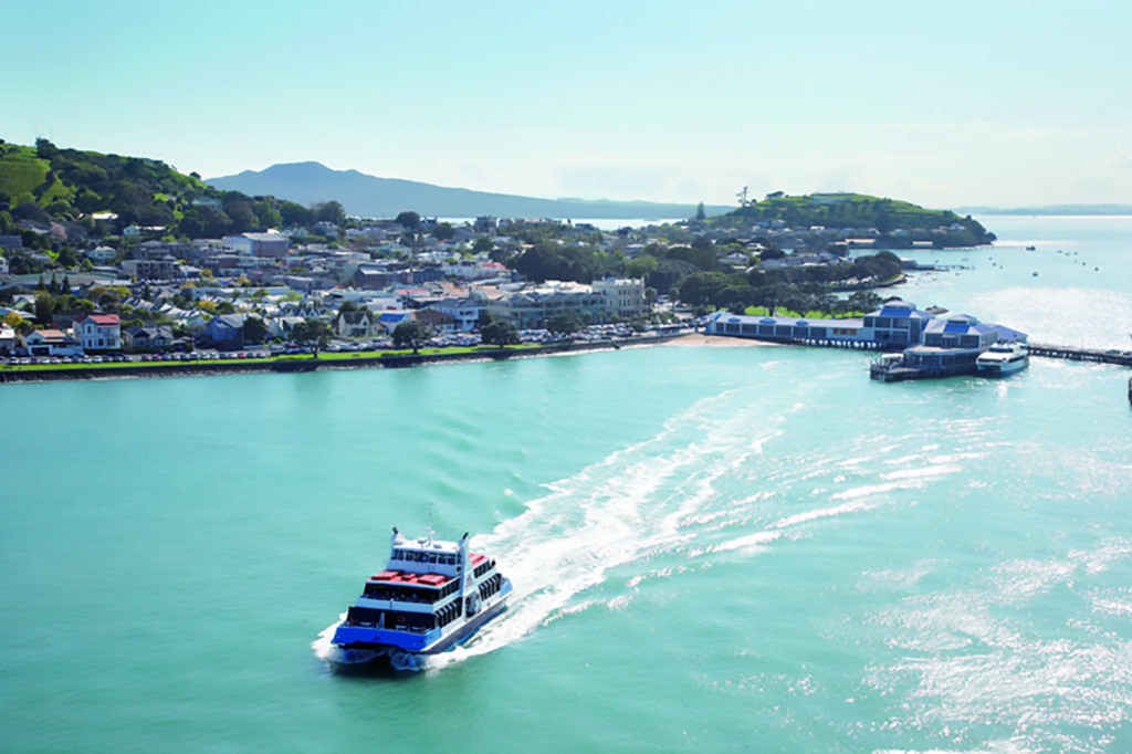 Ferry leaving Devonport terminal