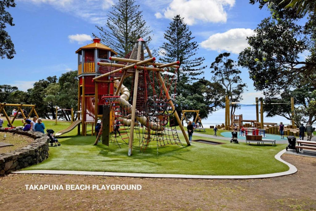 Takapuna beach playground