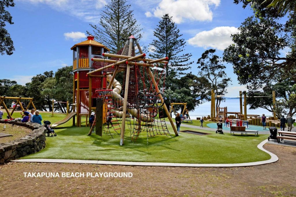 Takapuna beach playground